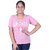 Kid Kupboard Cotton Girls T-Shirt, Pink, Half-Sleeves, Crew Neck, 14-15 Years KIDS5388