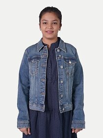 Rad Prix Full Sleeve Washed Women Denim Jacket