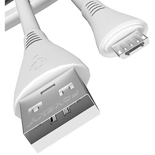                       Foxsky Micro USB 3 Amp Fast Charging Data and Sync Cable Extra Tough Quick Charge 1.0M (White)                                              