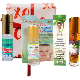                       Movitronix Goldmints Sian Poy Pim sim -ISME - YATIM 26 herbals Rolls 8ml - Set of 3 - Thailand Product - Gift Pack                                              
