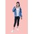 Rad Prix Full Sleeve Washed Women Denim Jacket