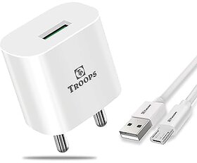 TP TROOPS 1.5A SAM SMART CHARGER Power with Micro-USB Cable /1.5 A Mobile Charger with Detachable Cable/Compatible for A