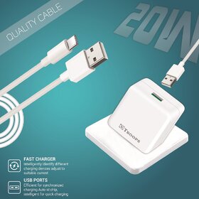 TP TROOPSFast Charger Fusion Charge 20W QC 4.1A Mobile Charger USB Ports, Free Micro-Cable, Smart Protection System, Fa