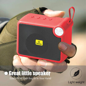 TP TROOPS HIGH BASS SOUND SPLASHPROOF WOOFER FOR DEKSTOP WITH SD,AUX SLOT 48 W Bluetooth Speaker -Red