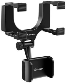 TP TROOPS ar Rearview Mirror Holder Phone Bracket Car Phone Holder 360 Rotation for Universal Cell Phone Holder