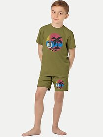 Radprix Boys Casual Pyjama Pyjama (Green)