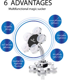 TP TROOPS360Rotatable Multi-Purpose Magic Sucker Phone Holder, Double-Sided Suction Cup Mobile Phone Holder, Long Arm