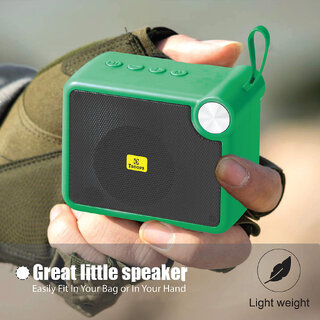                       TP TROOPS HIGH BASS SOUND SPLASHPROOF WOOFER FOR DEKSTOP WITH SD,AUX SLOT 48 W Bluetooth Speaker - Green                                              