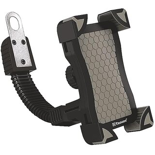                       TP TROOPS Mount Adjustable Car Phone Holder Universal Long Arm, Windshield for Smartphones - Black                                              