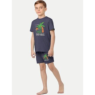                       Radprix Boys Casual Pyjama Pyjama (Dark Blue)                                              