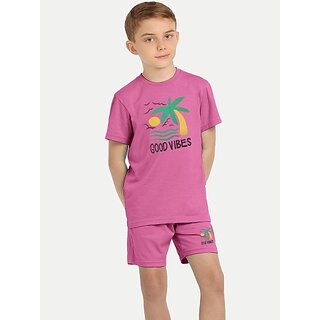                       Radprix Boys Casual Pyjama Pyjama (Pink)                                              