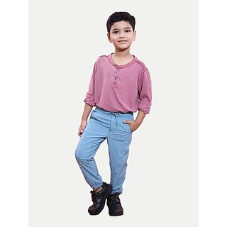 Radprix Boys Casual Pant T-Shirt (Blue)