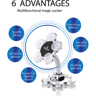 TP TROOPS360Rotatable Multi-Purpose Magic Sucker Phone Holder, Double-Sided Suction Cup Mobile Phone Holder, Long Arm TP TROOPS360Rotatable Multi-Purpose Magic Sucker Phone Holder, Double-Sided Suction Cup Mobile Phone Holder, Long Arm