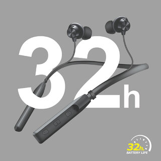                       TP TROOPS Wireless in Ear Bluetooth Magnetic Earbuds Neckband with ENC Mic, 32H Playtime,Fast Charging                                              