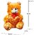Soft Brown Teddy Bear with Heart (13Inch) and Brown mini (6inch) Teddy Setof3