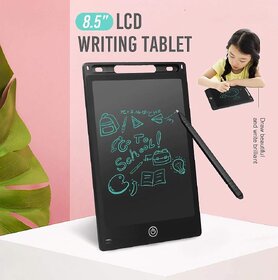 LCD Writing Drawing Board Tablet Pad for Kids - 8.5 inches - Erase Lock and Unlock Button at The Back - Color and Design