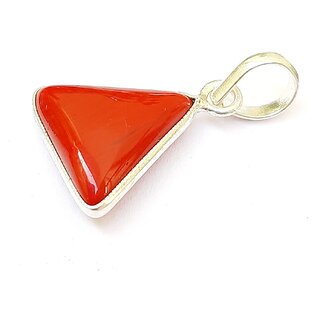 Coral Stone Pendant Precious Coral stone Certified and Astrological Purpose for men women Silver Stone Pendan Coral Stone Pendant Precious Coral stone Certified and Astrological Purpose for men women Silver Stone Pendan