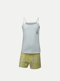 Radprix Girls Casual Top Shorts (White)