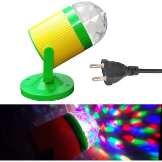                       Table Stand Disco Light Brighter Version 360 Degree Rotating Disco Lamp for Home Bedroom Hall Room Dancing Stage Birthday Party Disco Light (Multicolor, Pack of 1)                                              