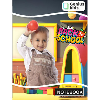Genius kids Notebook English 5 lines with Gap  Red and Blue lines writing practice notebook
