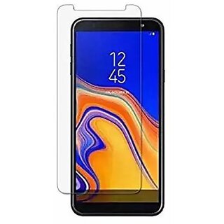                       TP TROOPS Tempered Glass Screen Protector Guard for Samsung J6+/J4+(Pack of 1)                                              