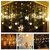 Lights with 8 Flashing Modes Decoration for Christmas, Wedding, Party, Home, Patio Lawn Warm White (138 Led-Star, Copper, Pack of 1)
