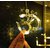 Warm White Swastik Curtain Light, String Lights with Pack of 12 Hanging Swastik and Om 8 Flashing Modes for Diwali Decoration