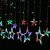12 Stars 138 LED Window Curtain String Lights with 8 Flashing Modes - Decoration for Christmas, Wedding, Party, Home, Patio Lawn (Multicolor, Pack of 1)