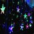 12 Stars 138 LED Window Curtain String Lights with 8 Flashing Modes - Decoration for Christmas, Wedding, Party, Home, Patio Lawn (Multicolor, Pack of 1)