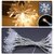 14 Led Snow Flake String Light, Plug-in Mode Garden Hanging Lamp Decorative for Party Wedding Christmas Decor Holiday Lighting (14 Led Warm White)