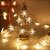 14 Led Snow Flake String Light, Plug-in Mode Garden Hanging Lamp Decorative for Party Wedding Christmas Decor Holiday Lighting (14 Led Warm White)