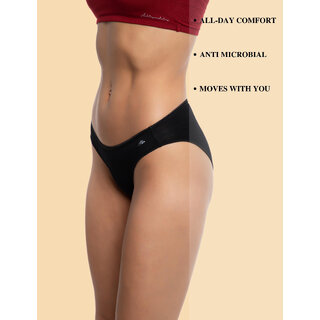 AshleyandAlvis Women Bikini Black Panty