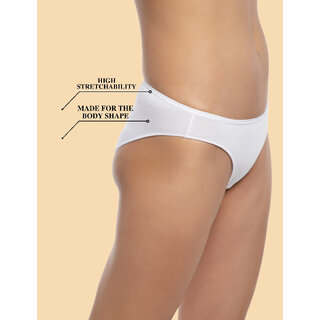 AshleyandAlvis Women Bikini White Panty
