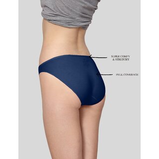 AshleyandAlvis Micro Modal, Anti Bacterial, Skinny Soft, Premium Bikini Women Bikini White, Pink Panty (Pack of 2)