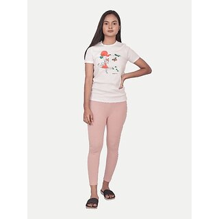 Radprix Legging For Girls (Pink Pack Of 1)