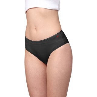 Ashleyandalvis Bamboo Micro Modal, Anti Bacterial, Skinny Soft, Premium Hipster Women Hipster Black, Red Panty (Pack Of 2 )