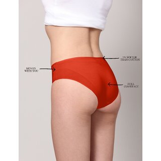 Ashleyandalvis Bamboo Micro Modal, Anti Bacterial, Skinny Soft, Premium Hipster Women Hipster Grey, Dark Blue, Red Panty (Pack Of 3 )