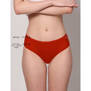 Ashleyandalvis Bamboo Micro Modal, Anti Bacterial, Skinny Soft, Premium Hipster Women Hipster White, Red Panty (Pack Of 2 )