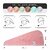 iota Microfiber Hair Towel, Super Absorbent Fast Drying Hair Wraps for Women Colour Light Pink