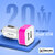 TP TROOPS Dual Port Car Charger, 20W Quick Charging, 2.4A, Dual USB Port Output, Fast Charge, Smart IC Protection