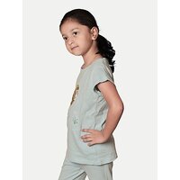 Radprix Kids Nightwear Girls Printed Pure Cotton (Light Blue Pack Of 1)