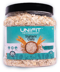 UNIFIT's Instant Oats Healthy Breakfast High Fiber Oat  Rich Source of Protein 400g