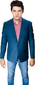 blueBLAZER Elegant Ash blue Blazer Slate Sophistication Blazer  Charcoal Chic Jacket  Misty blue Tailored Bl