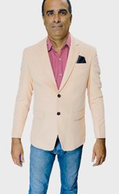 kareerlight Pinkblazer blazer for men  party blazer for men  Silver Lining Stylish Blazer