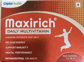 Maxirich Daily Multivitamin 30 Soft Gel Capsules