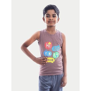 Radprix Vest For Boys Cotton (Purple, Pack Of 1)