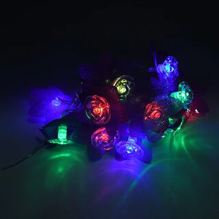                       14 LED 4 Meter Blossom Flower Fairy String Lights (Multicolor,Corded Electric)                                              