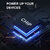 12100mAh Lithiumion Triple USB for All USBCharged Devices 2 Output battery pack-Blue-TP-1009-Blue
