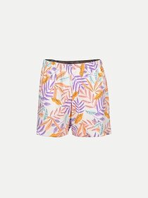 Rad Prix Short For Girls Beach Wear Printed Pure Cotton (Grey, Pack Of 1)