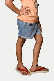 Rad Prix Short For Girls Casual Solid Pure Cotton (Blue, Pack Of 1)